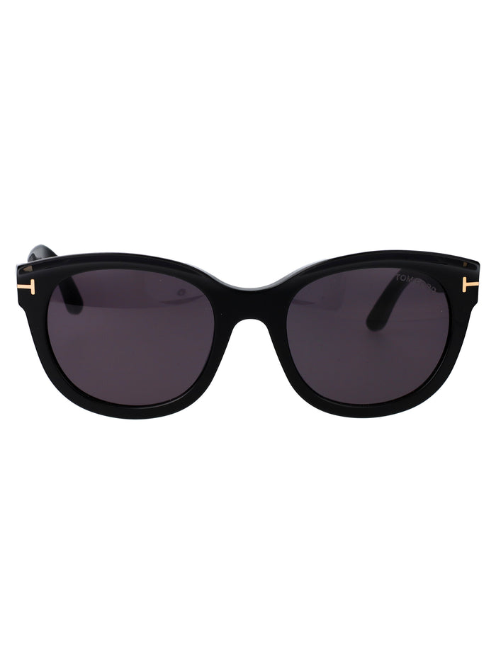 Tamara-02 01a Nero Lucido / Fumo Acetate Sunglasses
