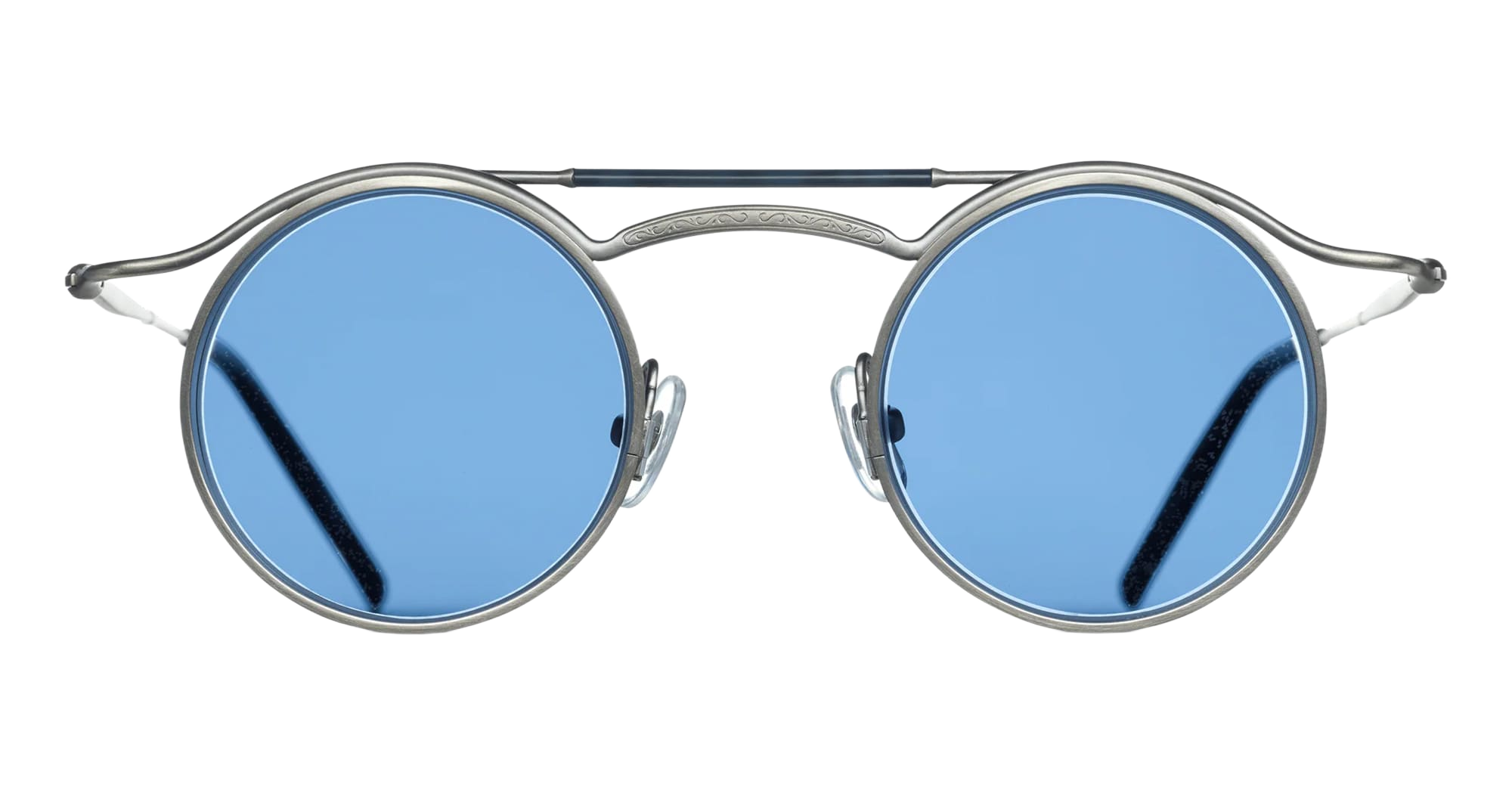 2903h - Antique Silver Acetate Sunglasses