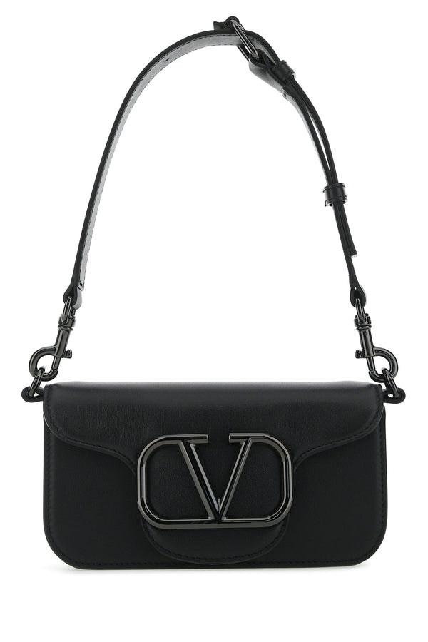 Valentino Garavani Calf leather - Bos Taurus shoulder bag in black