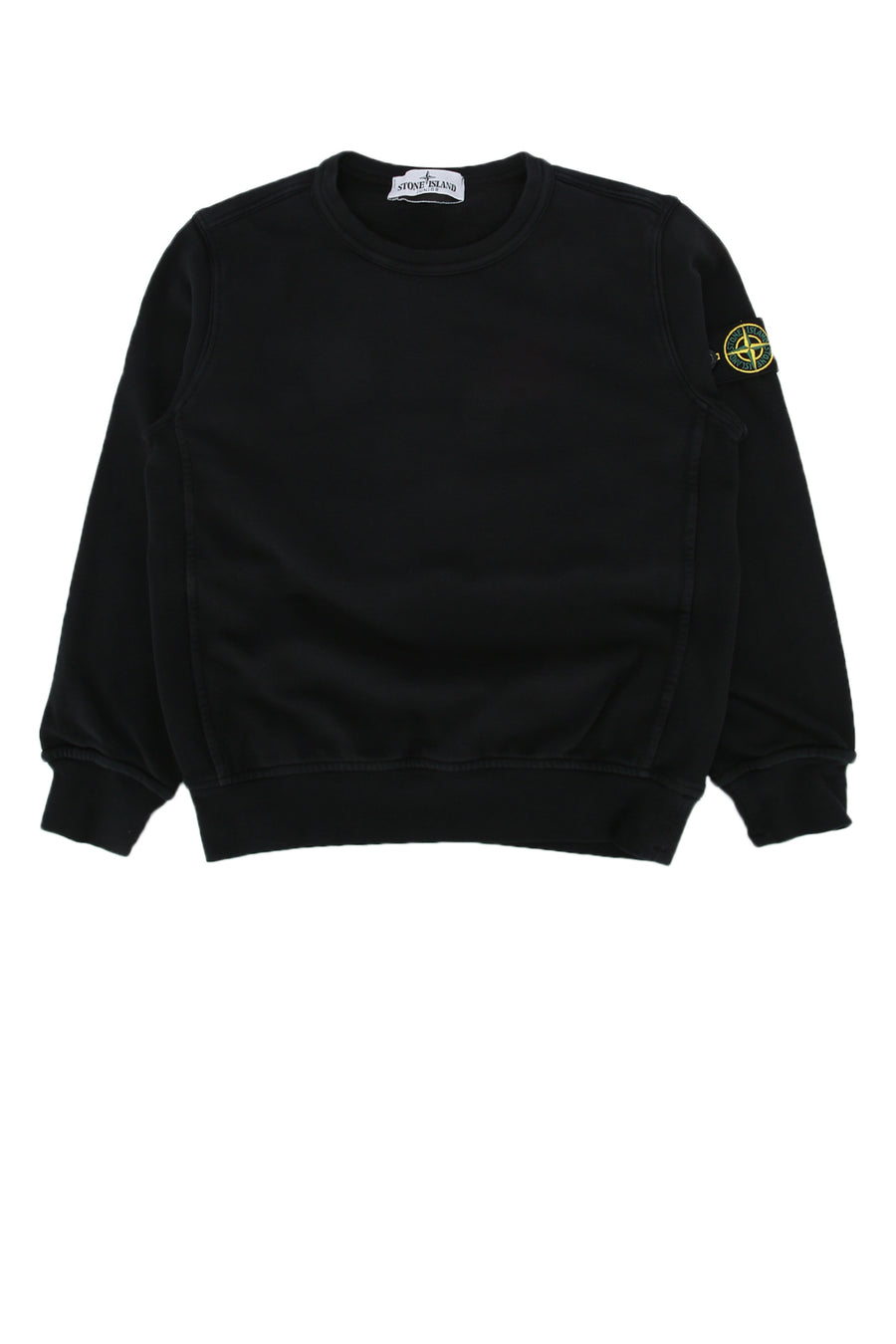 Stone Island Kids 100% Cotton sweatshirt in black