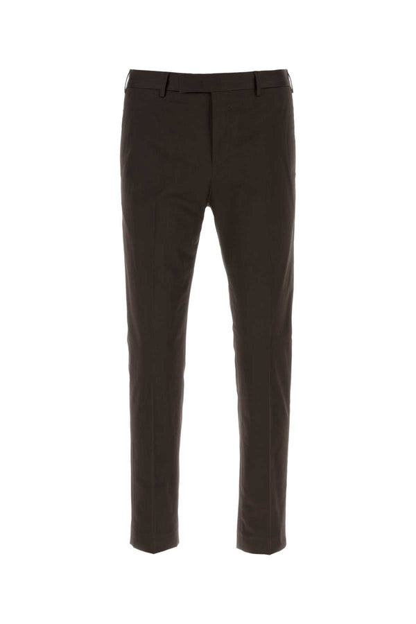 Pt Torino 95% Cotton trousers in brown
