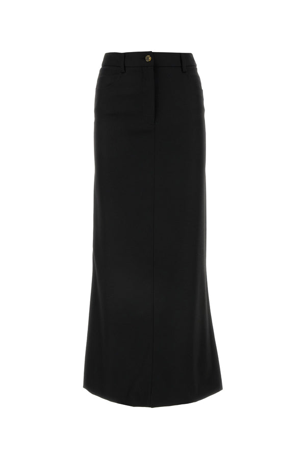 Le Sully Studio Nero Wool skirt in black