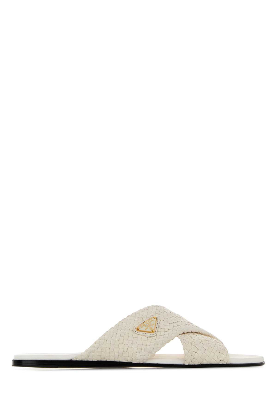 Prada Exterior: 100% Leather flat in white