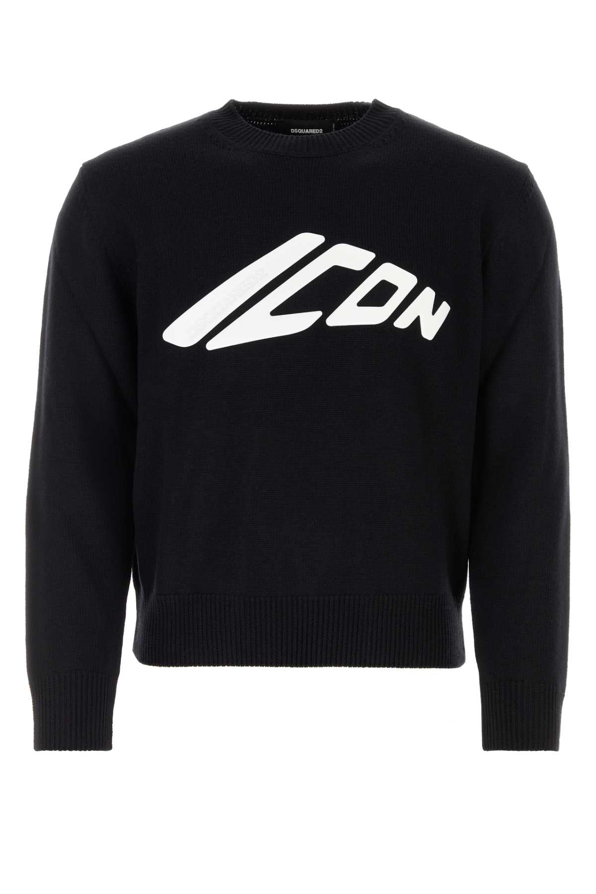 Black Wool Sweater Exterior: Virgin Maglieria