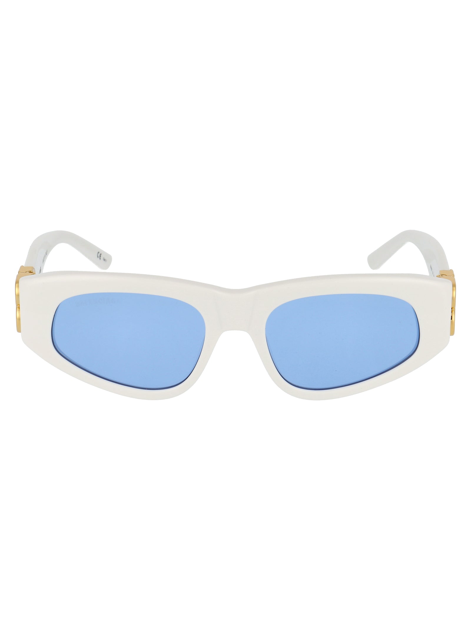 Bb0095s 004 White Gold Light Blue Acetate Sunglasses