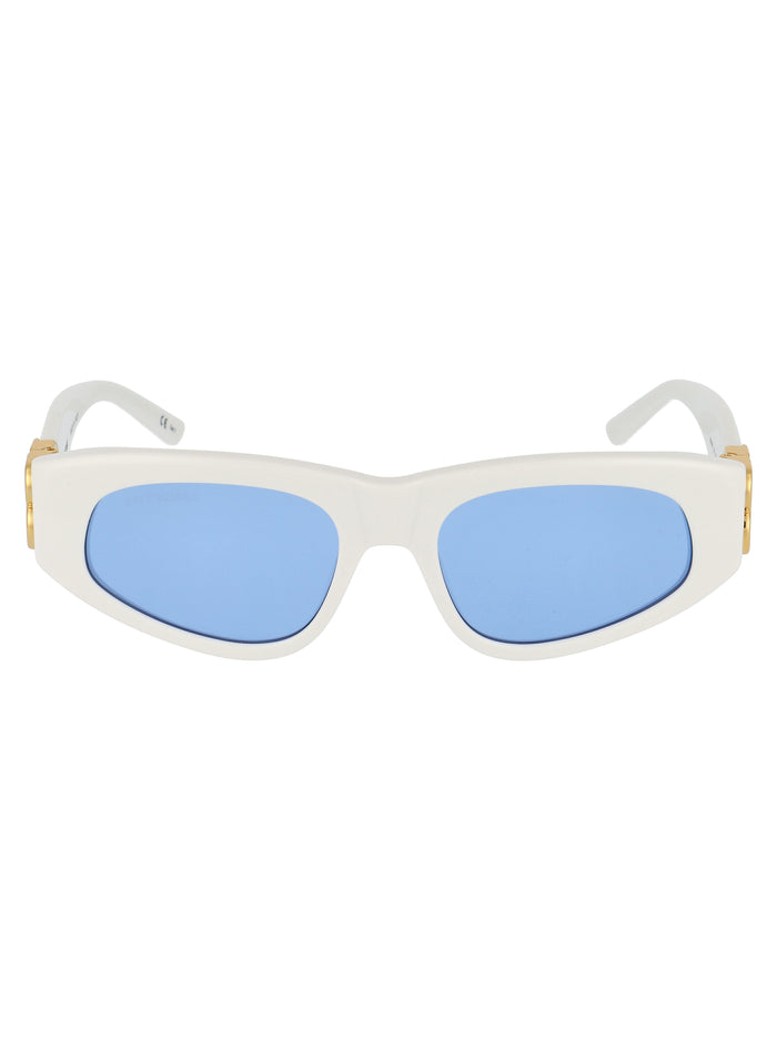 Bb0095s 004 White Gold Light Blue Acetate Sunglasses