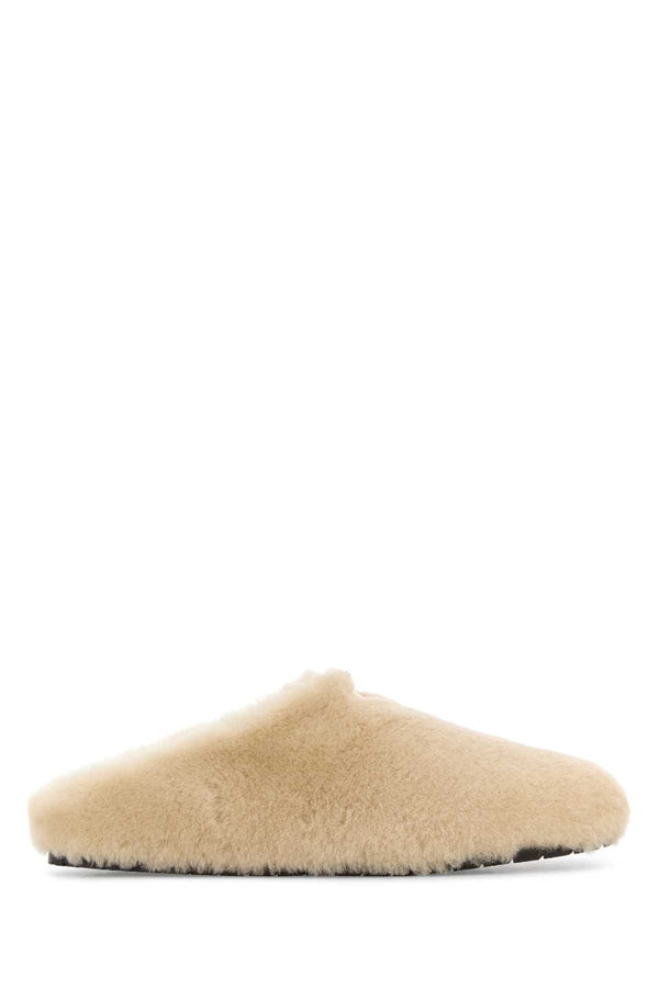 Prada 100% ovisariesaries (shearling) slipper in beige