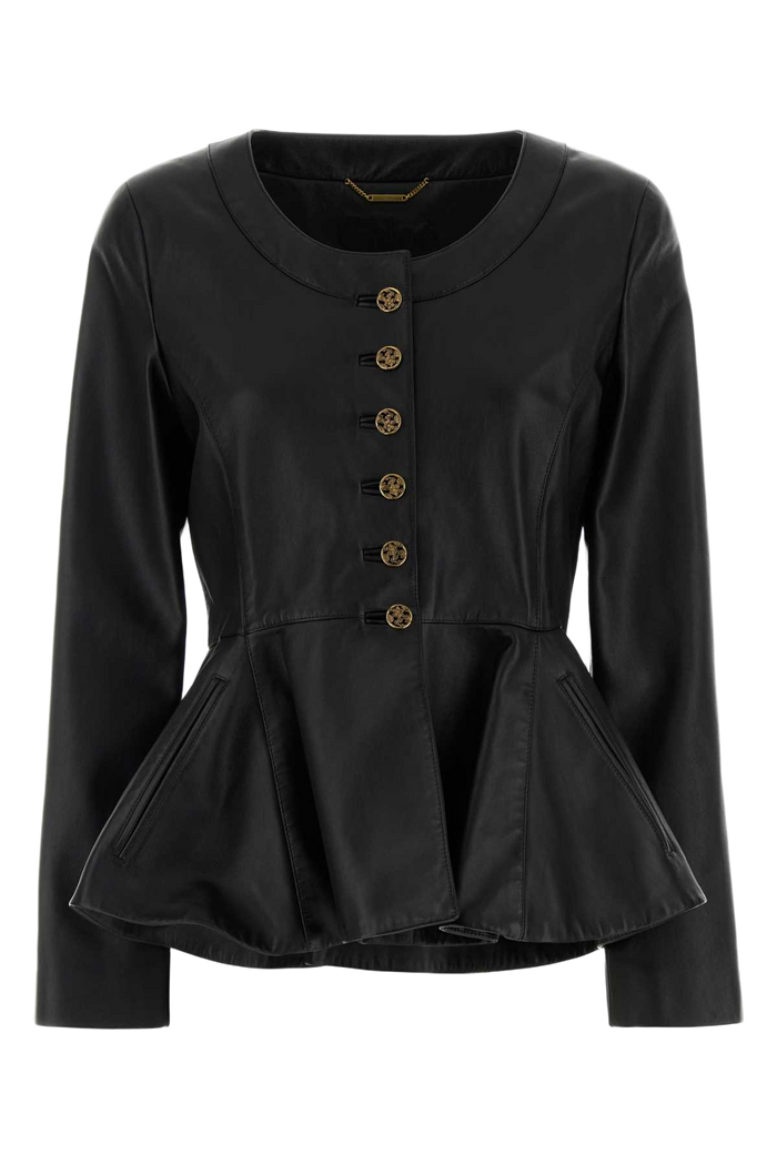 Black Leather Jacket Exterior: Lamb Lining: Cupro Giacche In Pelle