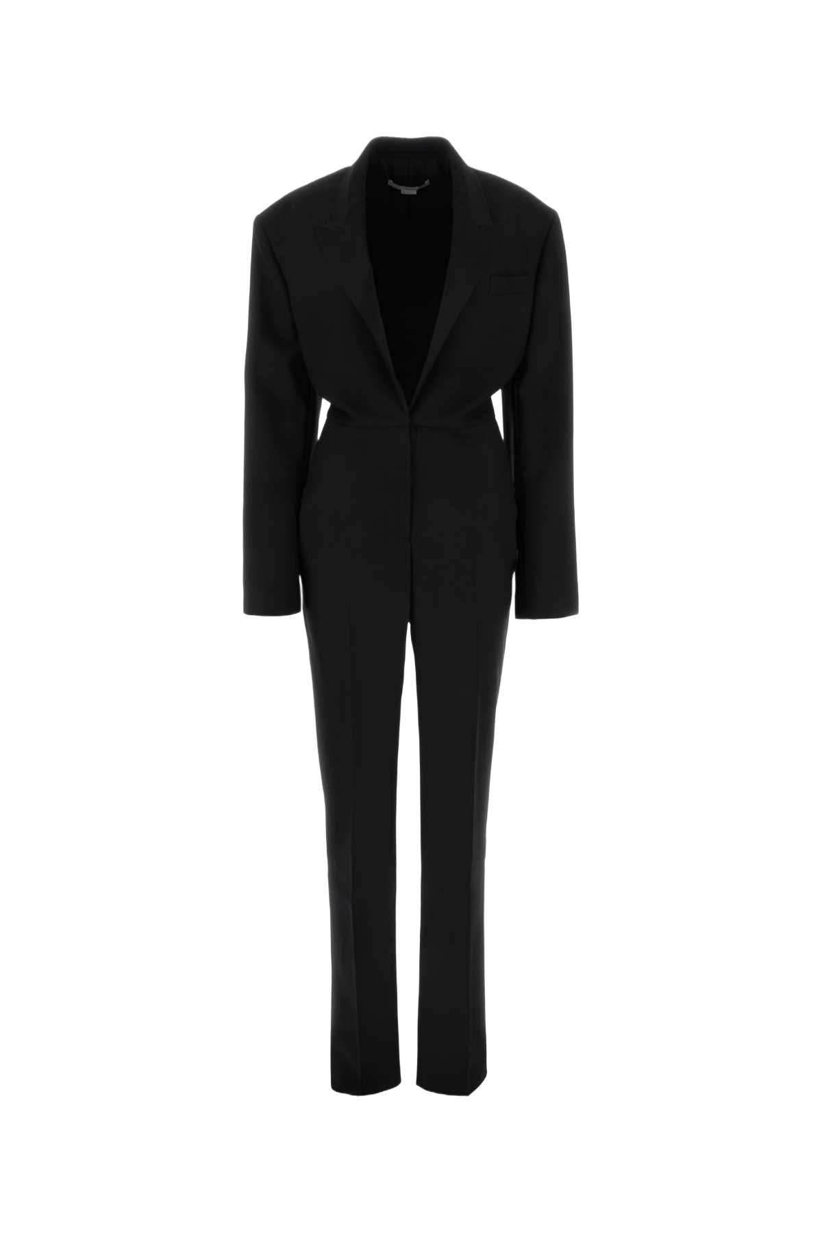 Black Wool Jumpsuit F: Viscose Tute