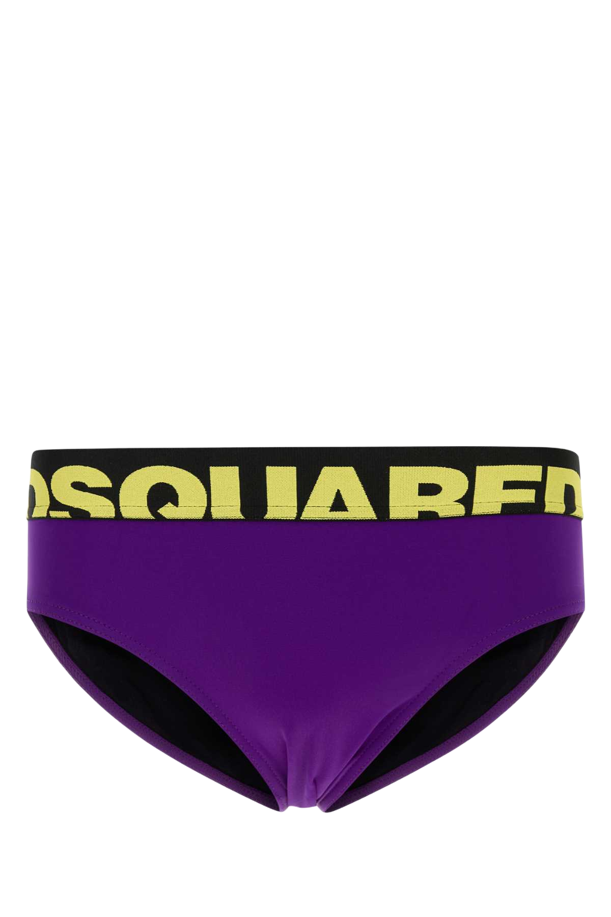 Purple Stretch Nylon Swimming Brief Exterior: Elastane Costumi Da Bagno