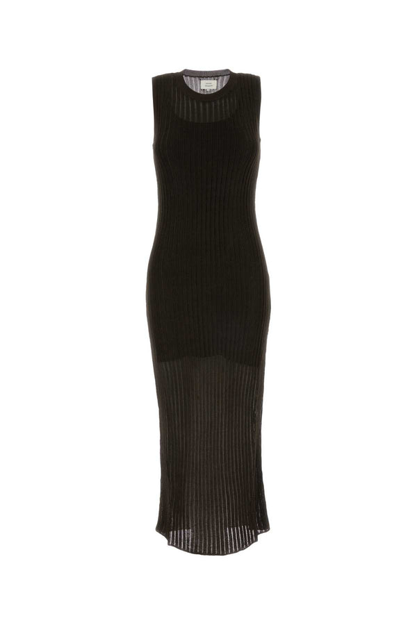 Loulou De Saison Exterior: 100% Viscose; Lining: 85% Cotton dress in brown
