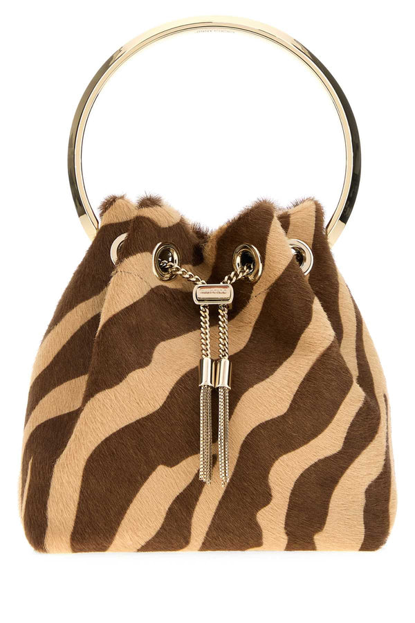 Jimmy Choo Exterior: 100% Leather bucket bag in multicolor
