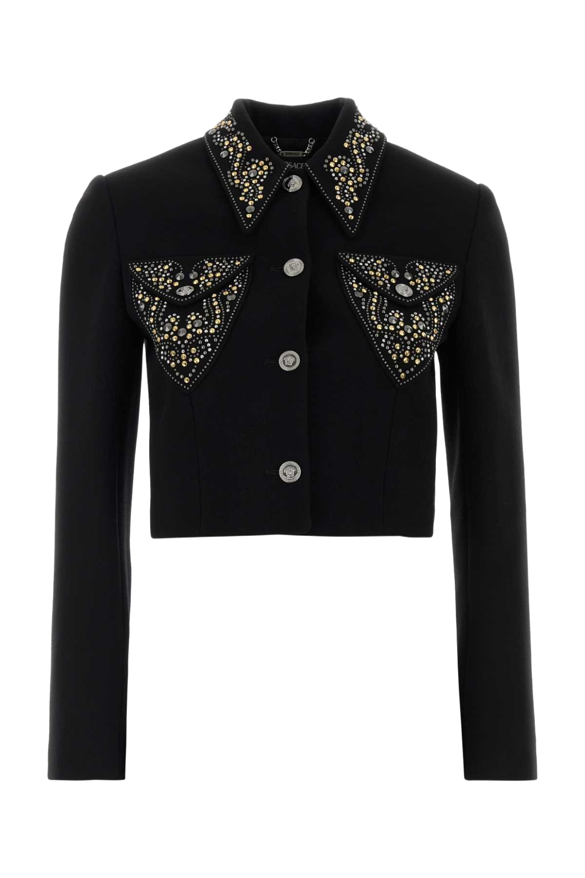 Black Wool Blazer Giacche E Gilet