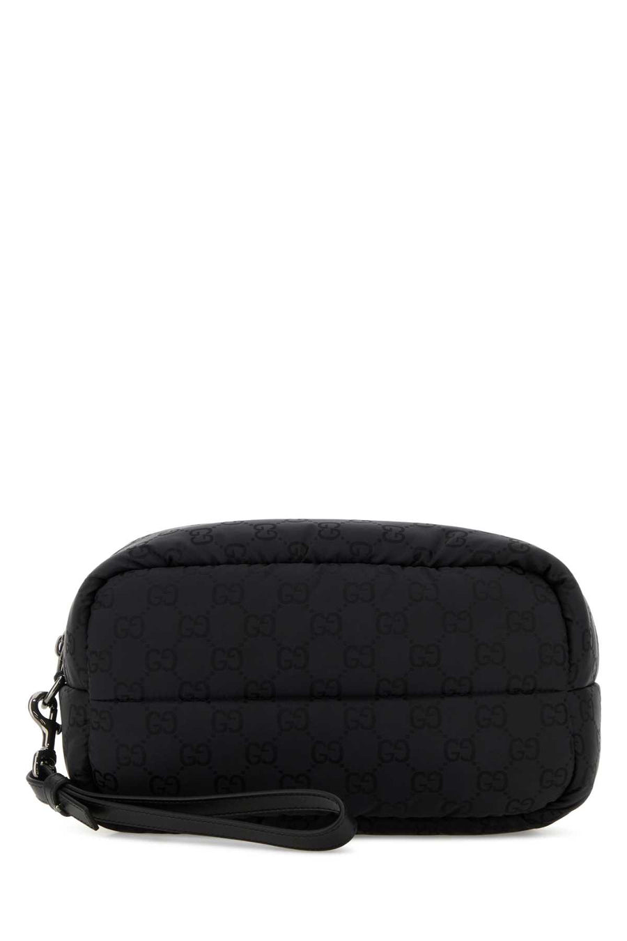 Gucci With Exterior: 100% Fabric; Lining: 100% Fabric; Finishing: Ruthenium clutch in black