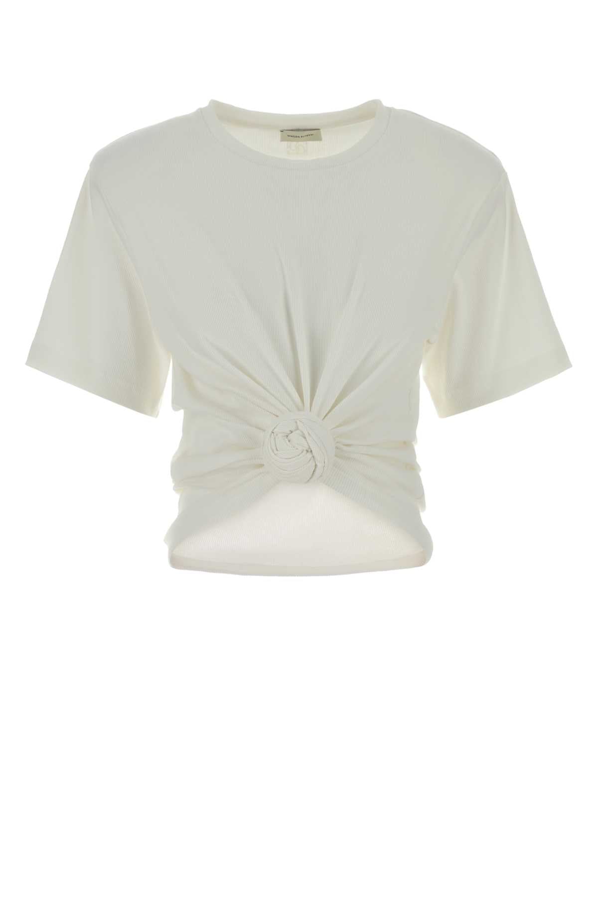 Cream Exterior: Cotton Elastane T-shirt