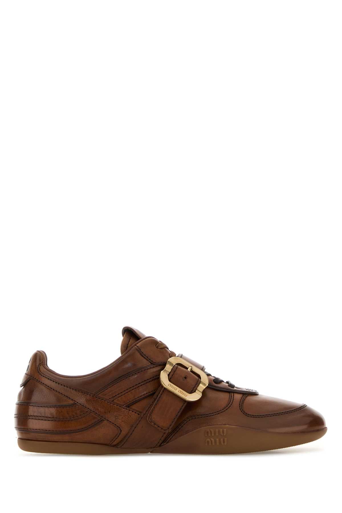 Cognac Calfleather Sneaker