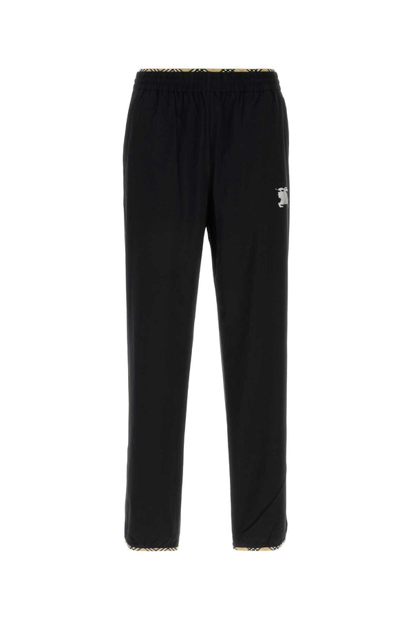 Burberry 87% Nylon joggers in black