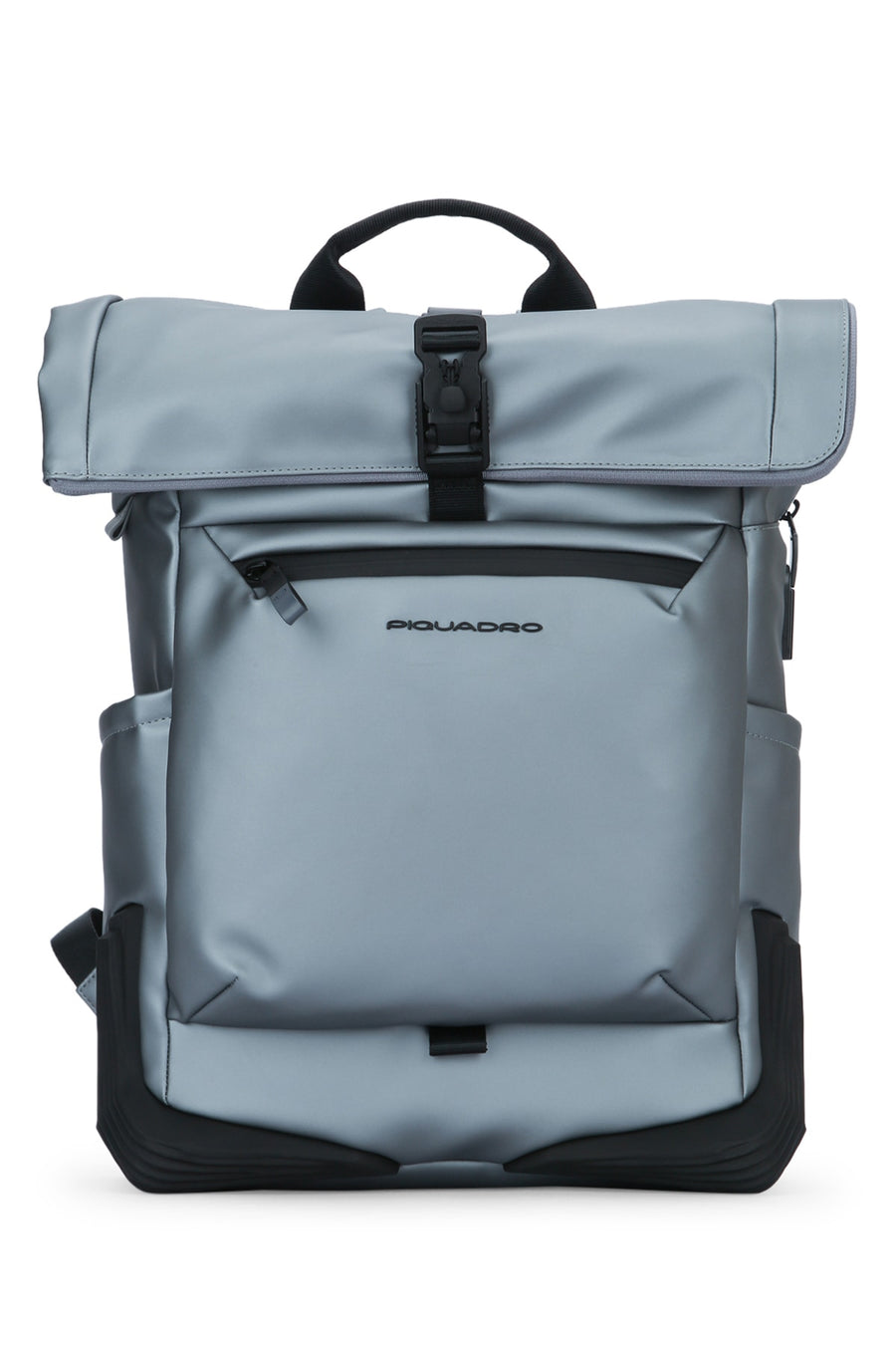 Piquadro Schienale Fingerprint fabric backpack in gray