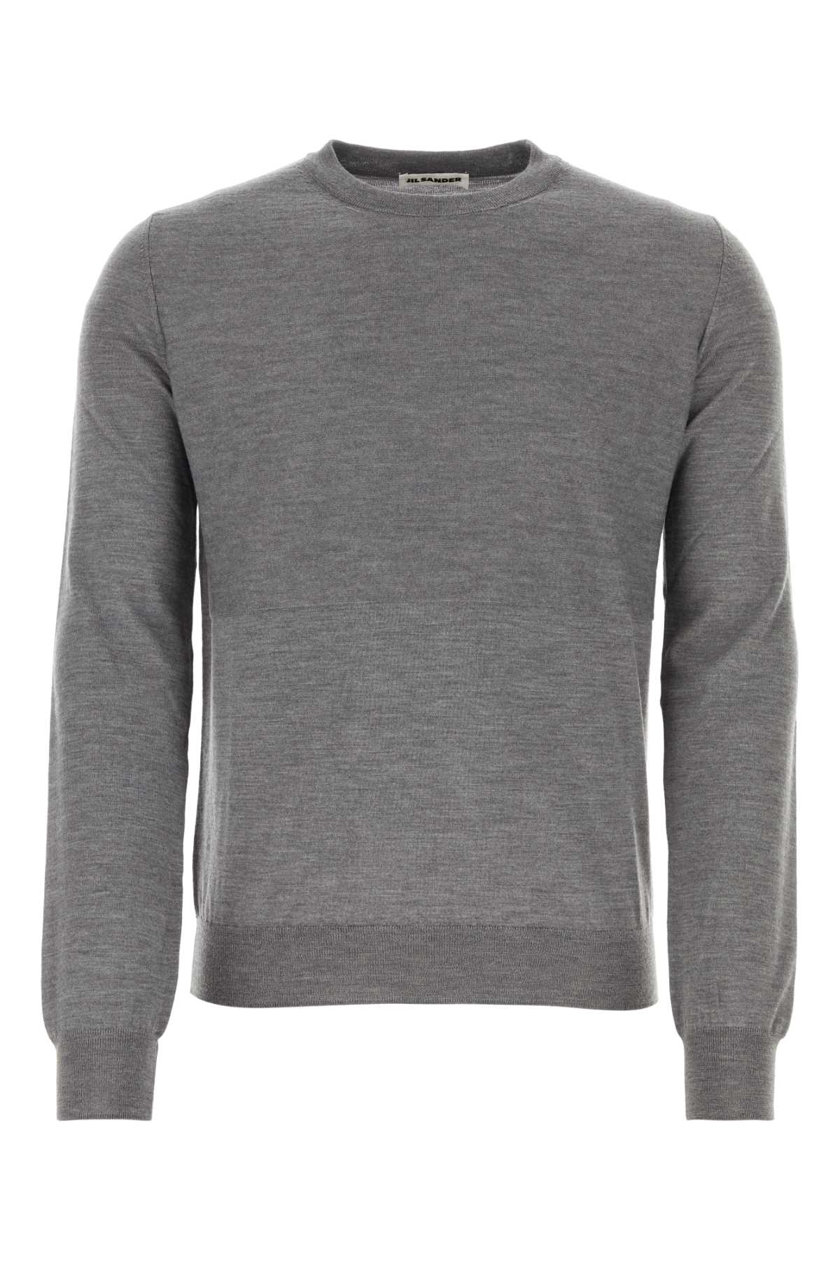 Grey Wool Sweater 025 Exterior: Virgin Maglieria