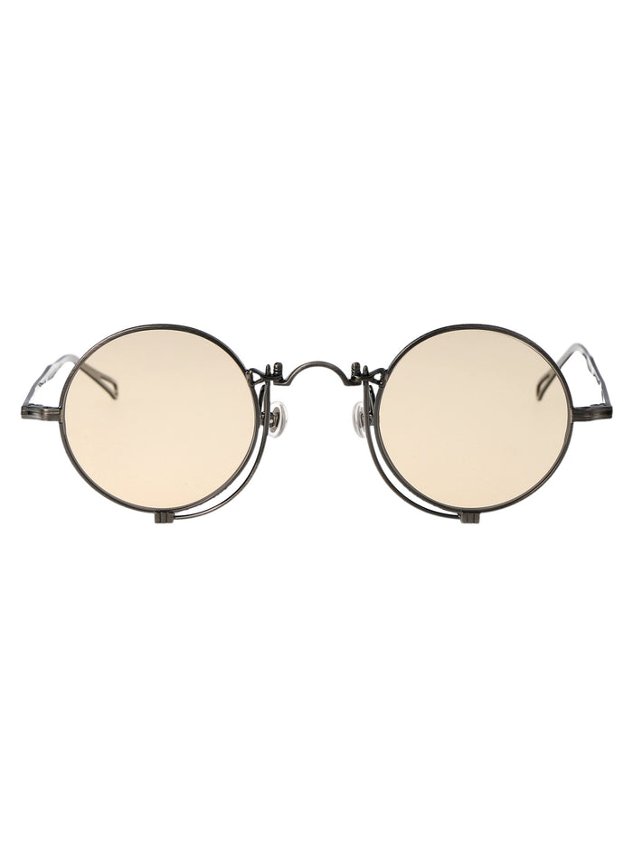 10601h As Antique Silver Café Brown Metal Sunglasses
