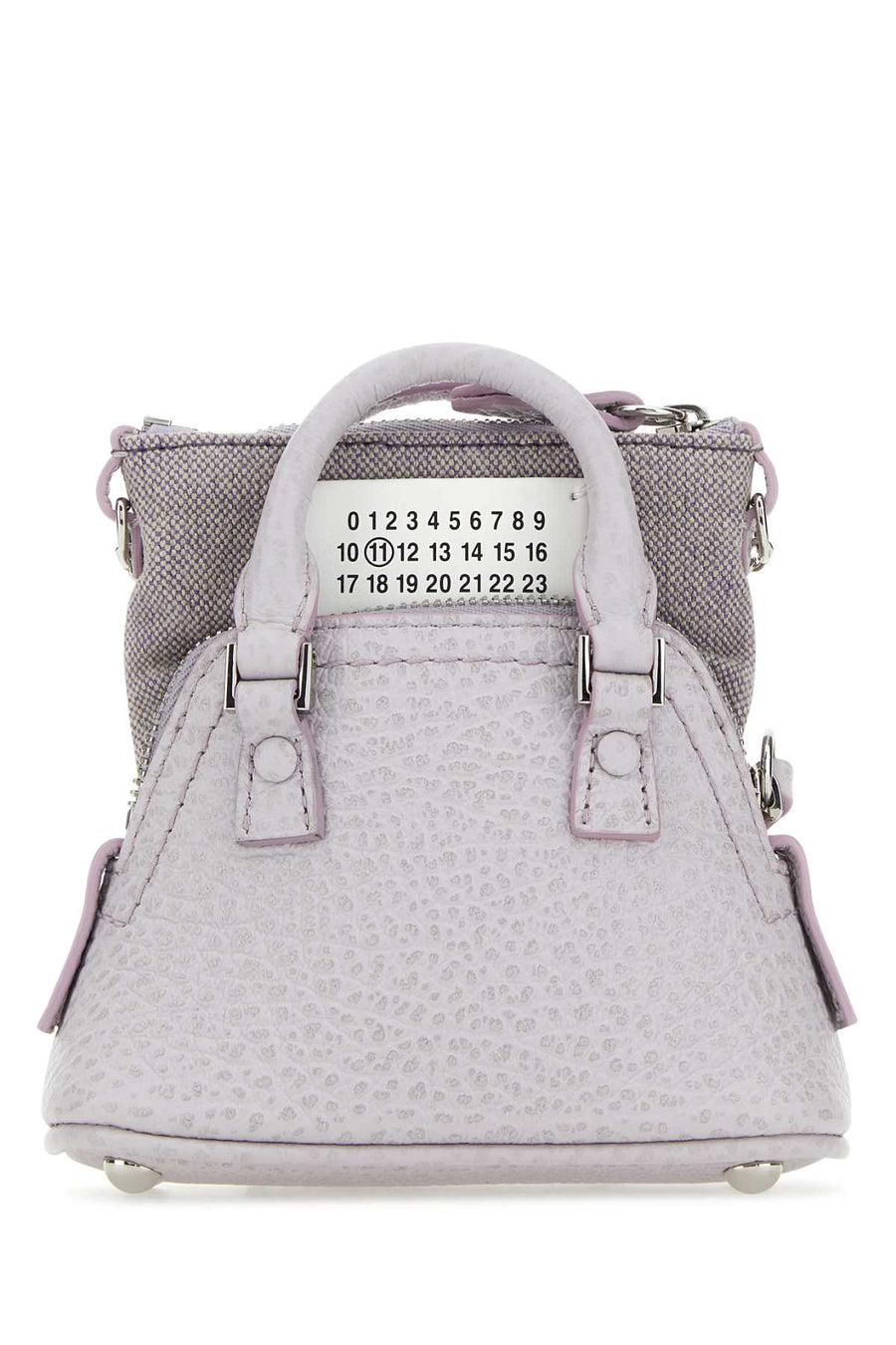 Maison Margiela Classique Exterior: 100% Calf top handle bag in purple