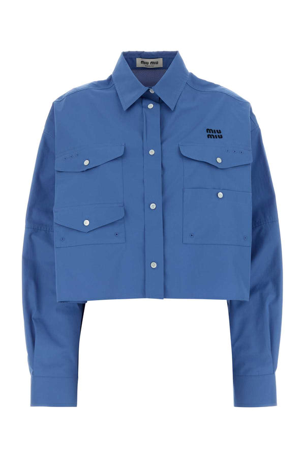 Miu Miu 100% Cotton shirt in blue