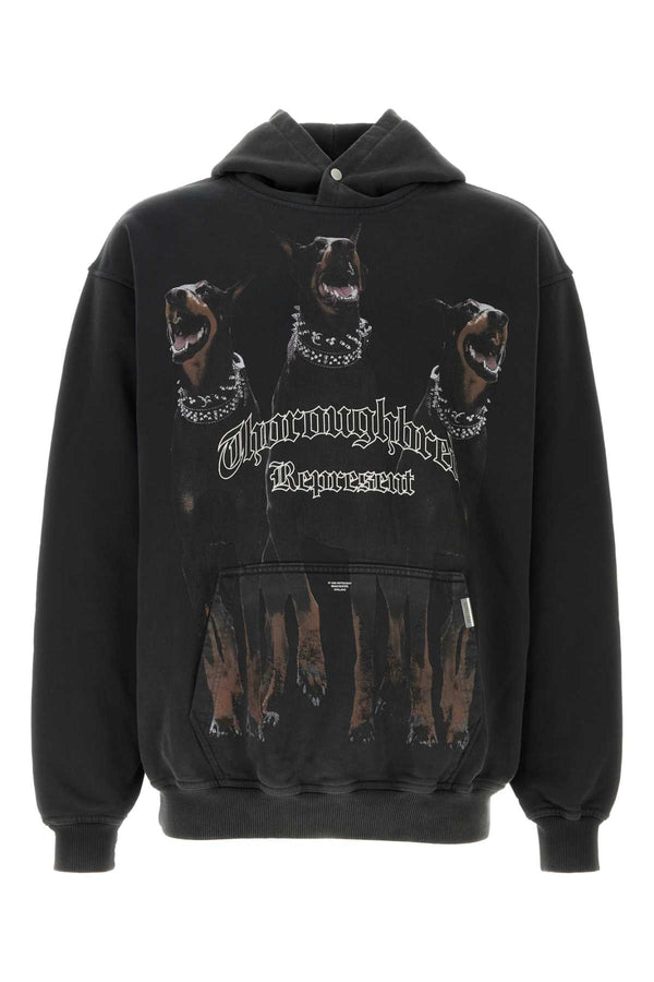 Represent Hoodie 100% Cotton hoodie in black