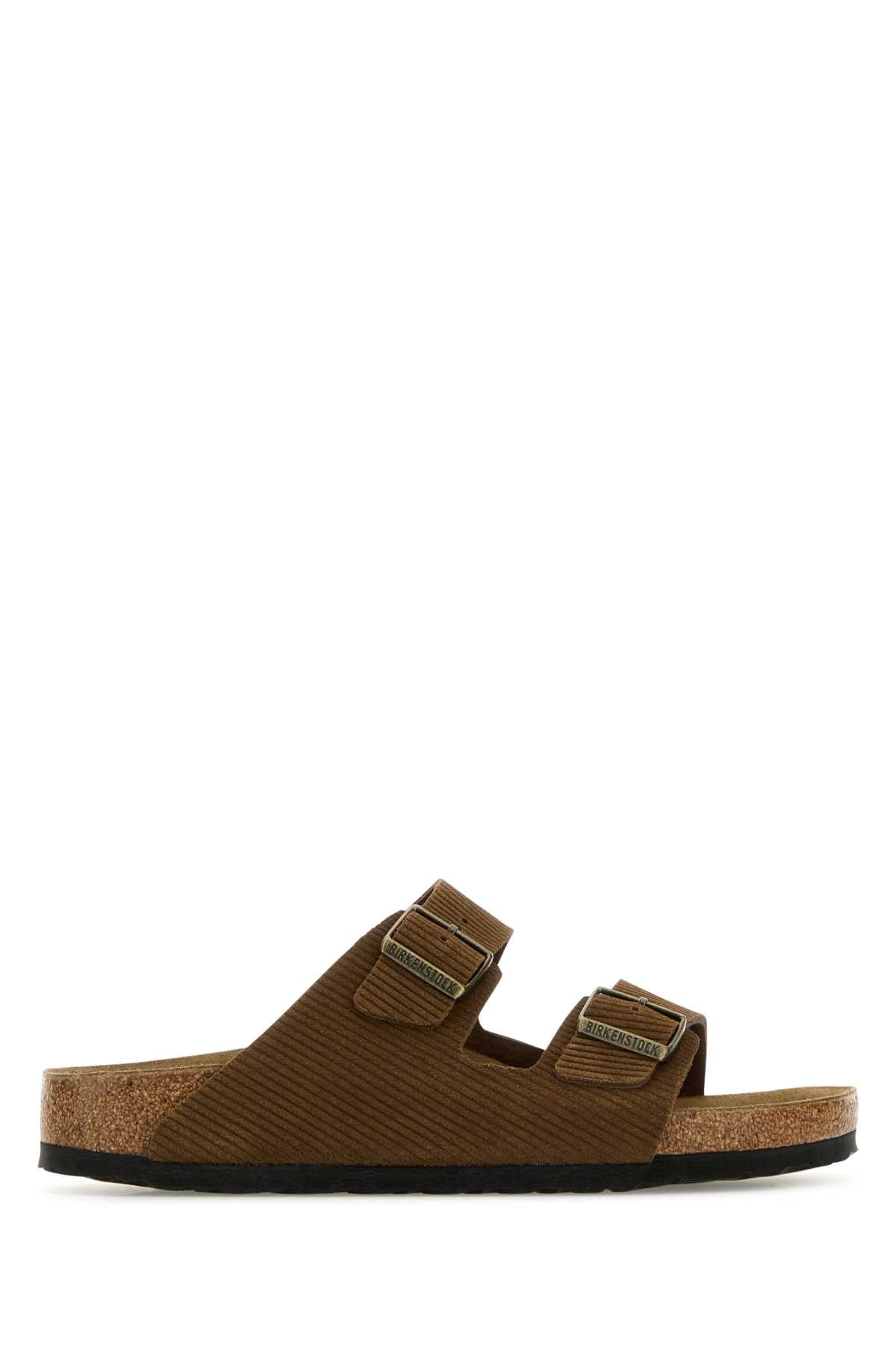 Brown Suede Arizona Slippers Darktea