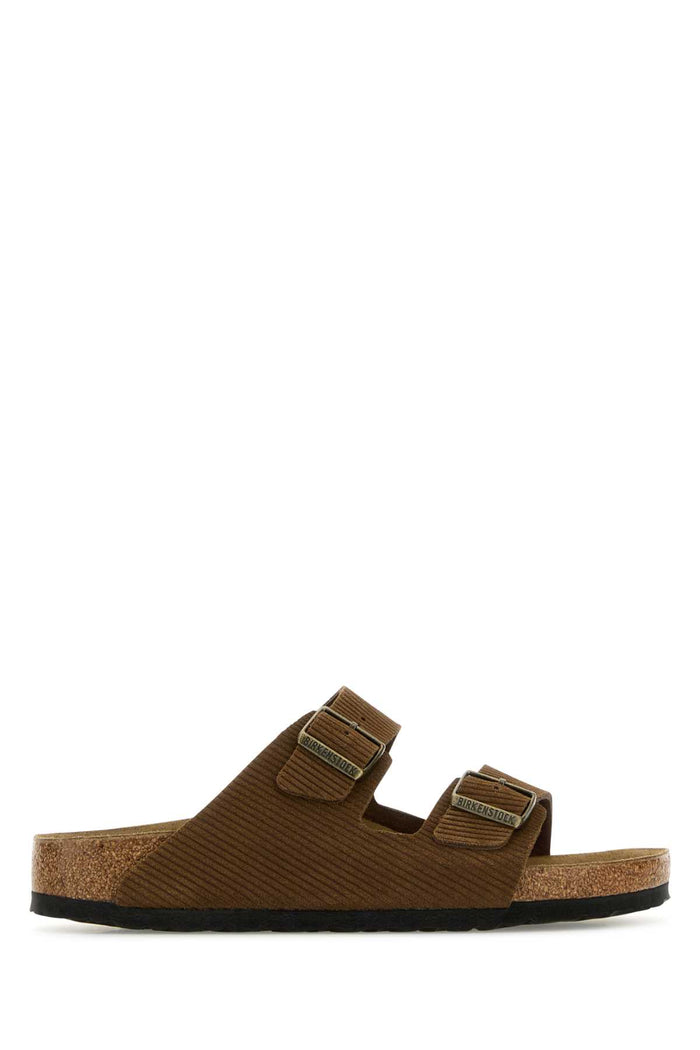 Brown Suede Arizona Slippers Darktea