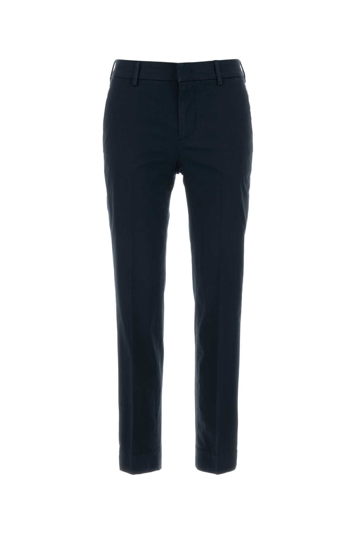 Blu Exterior: Cotton Elastane Pantaloni