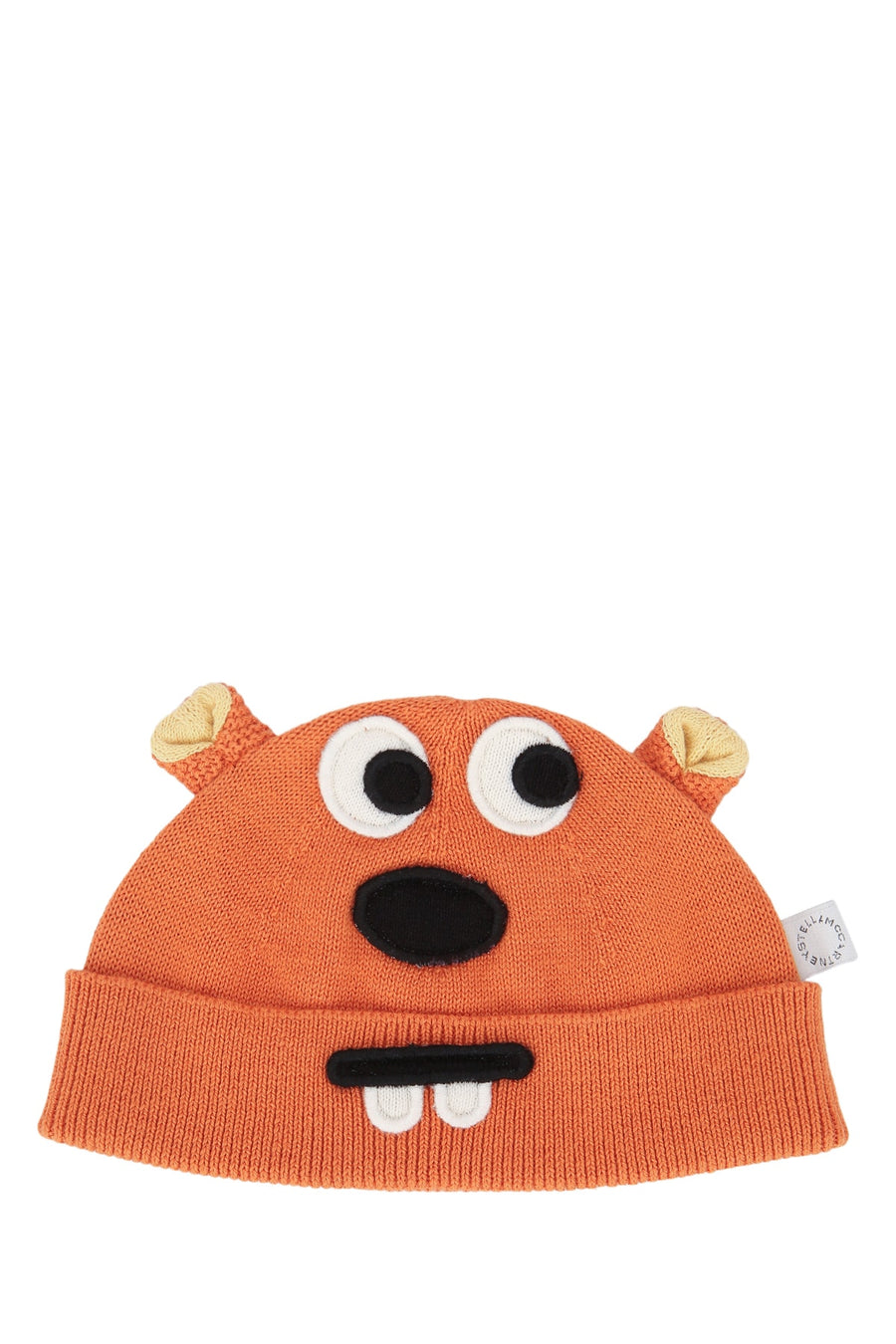 Stella Mccartney Kids HAT 95% Cotton winter hat in orange