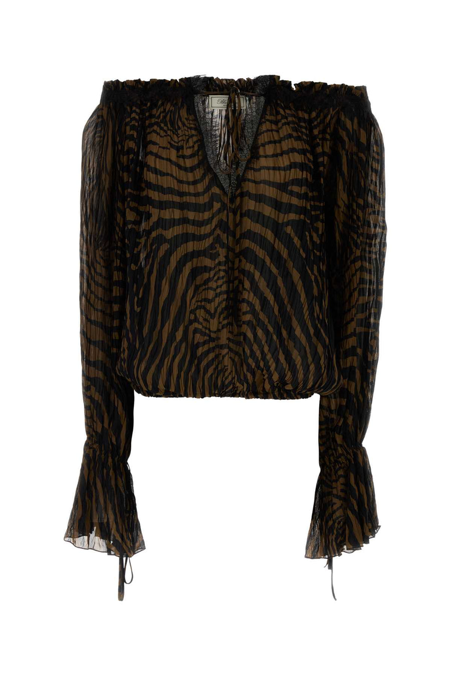 Blumarine 100% Viscose sweater in brown