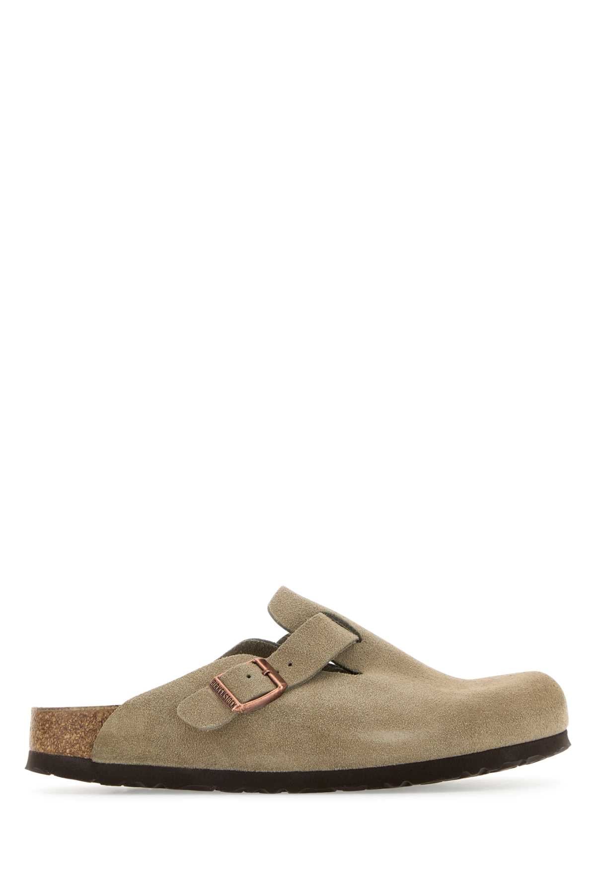 Taupe Pelle Slippers