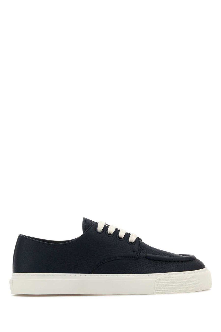 Prada Exterior: 100% Leather sneaker in navy