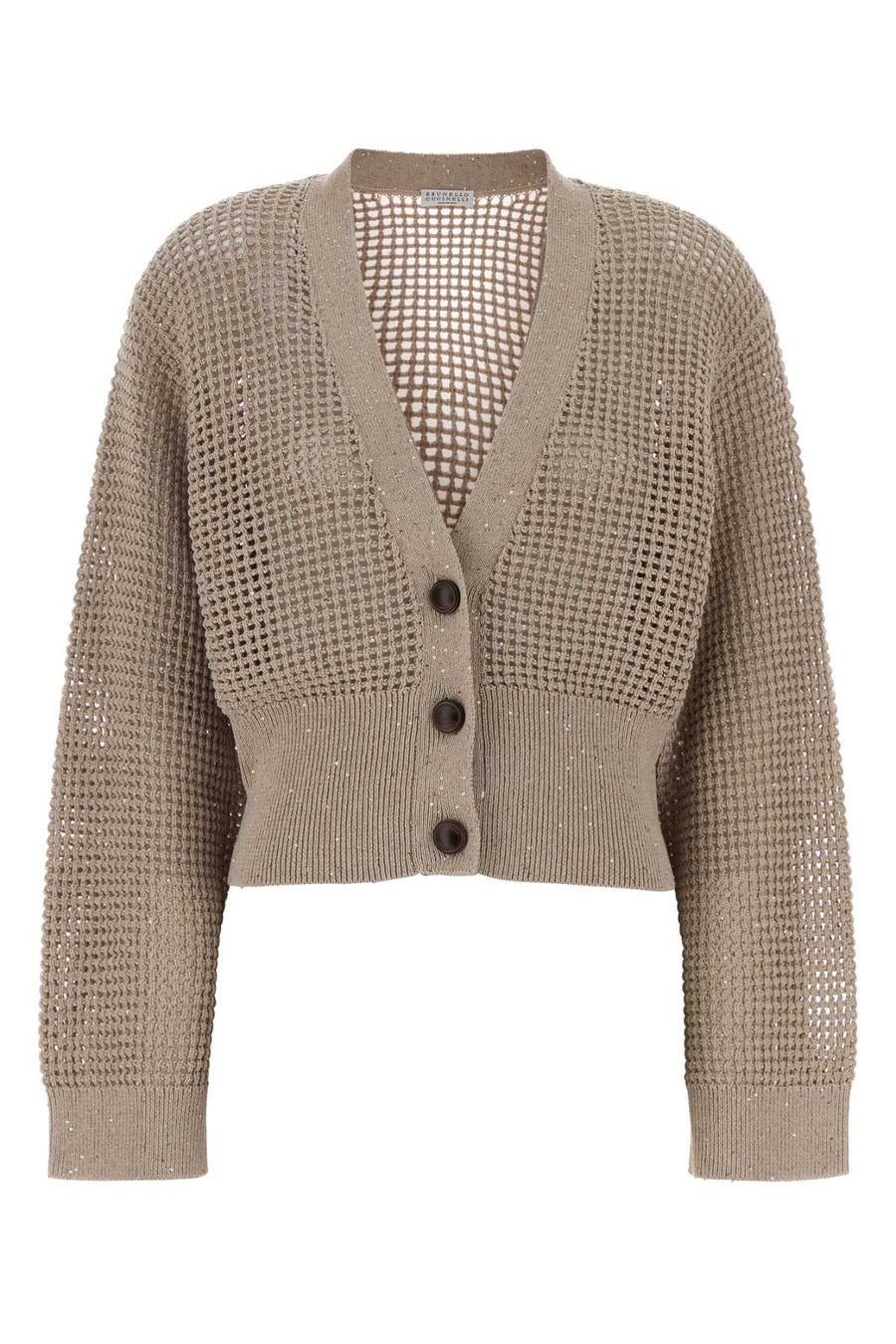 Brunello Cucinelli 96% Cotton cardigan in beige