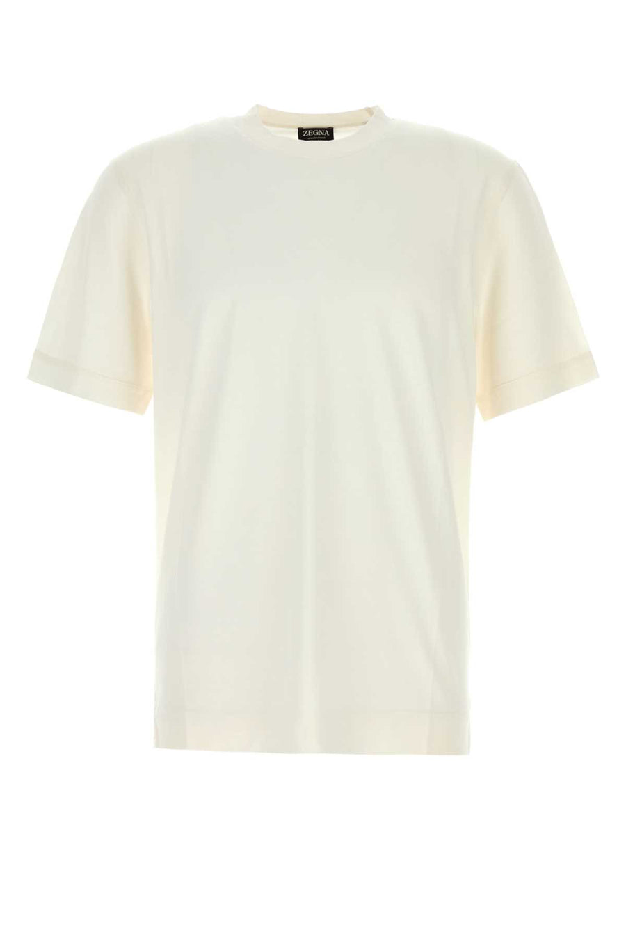 Zegna 50% Cotton 50% Silk t-shirt in white