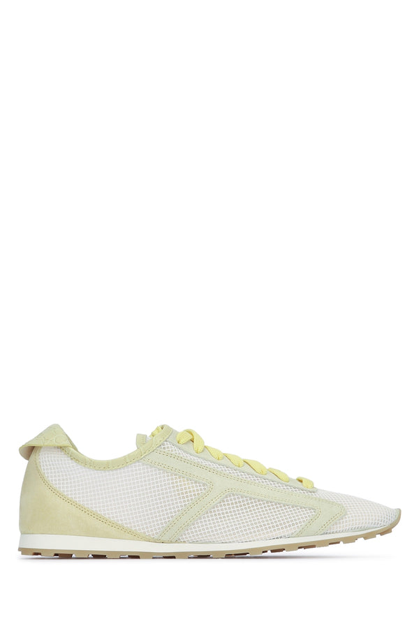 Jacquemus Tennis Lining: 100% Lamb Leather; Principal: 100% Polyester; Outsole: 100% Thermoplastic Polyurethane sneaker in yellow