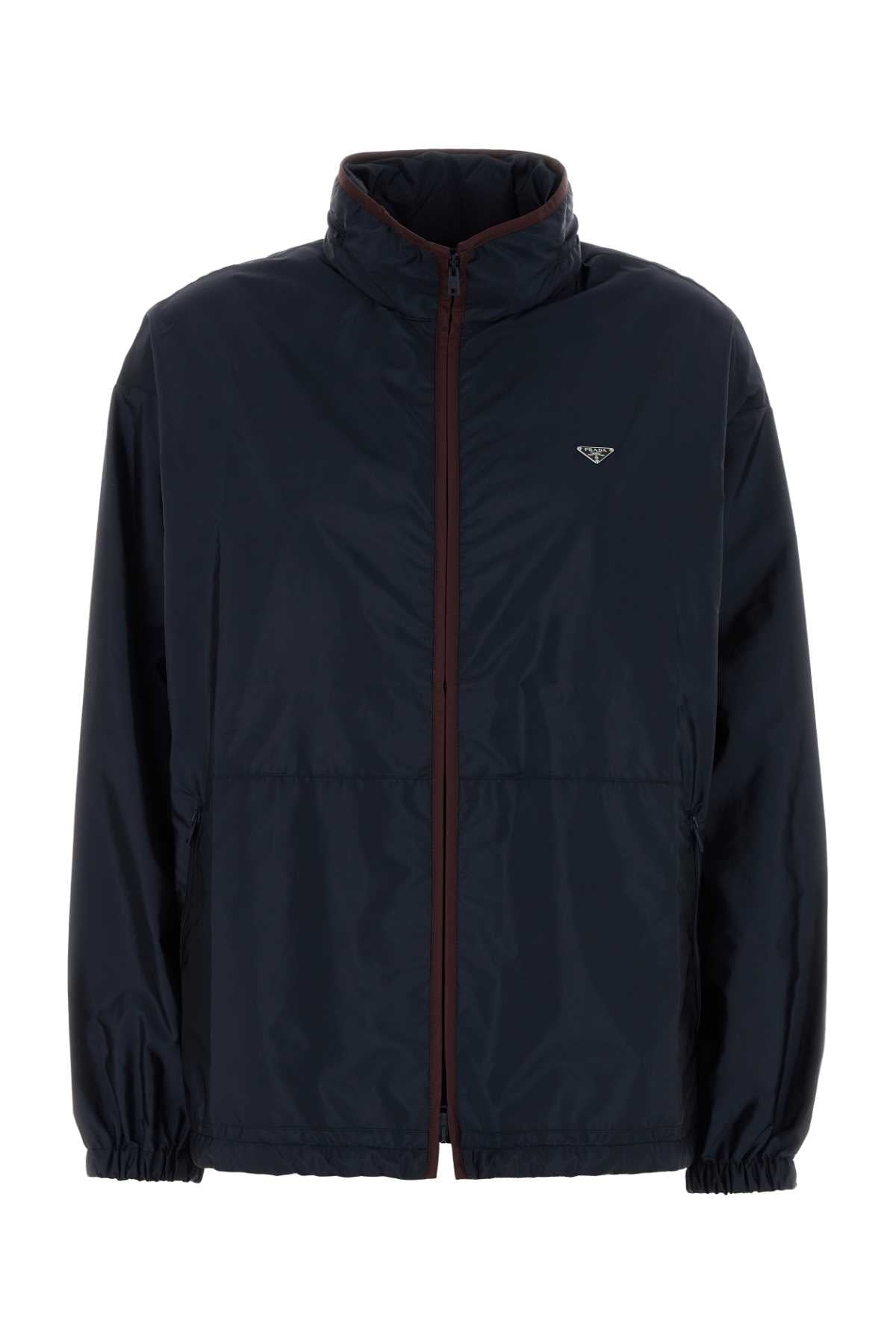 Navy Blue Re-Nylon Windbreaker Royal+granato Exterior: Giubbini