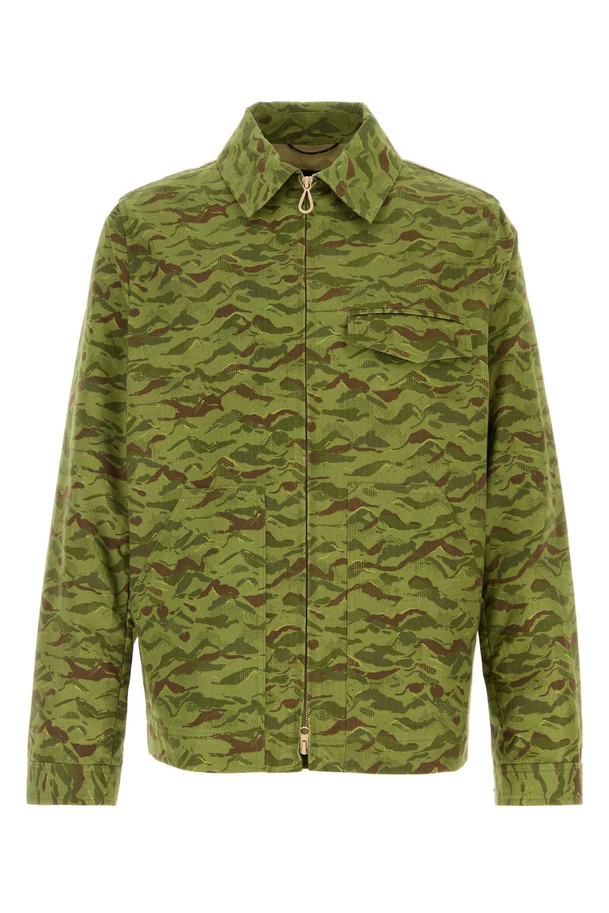 Printed Cotton Blend Dante Jacket Giungla Giubbini
