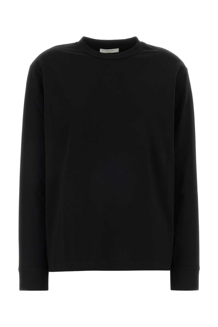 Black Cotton Oversize Ciles T-Shirt Exterior