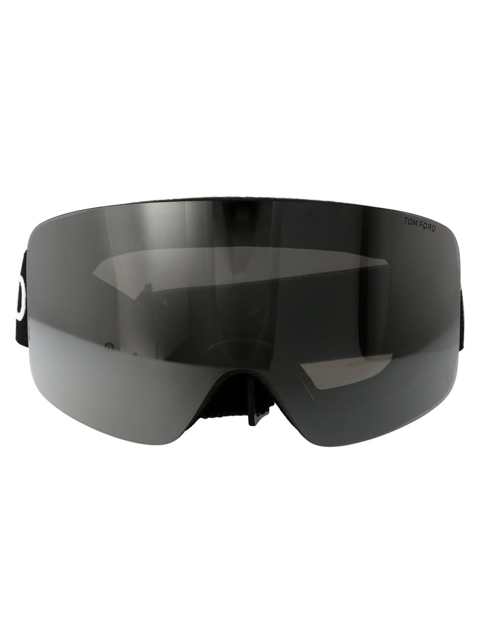 Ft1124 Nero Lucido / Fumo Specchiato Injected Sunglasses