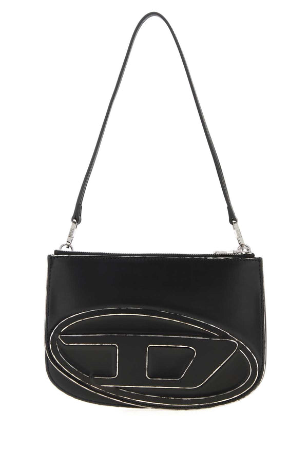Diesel Tracolla Exterior: 100% Leather shoulder bag in black