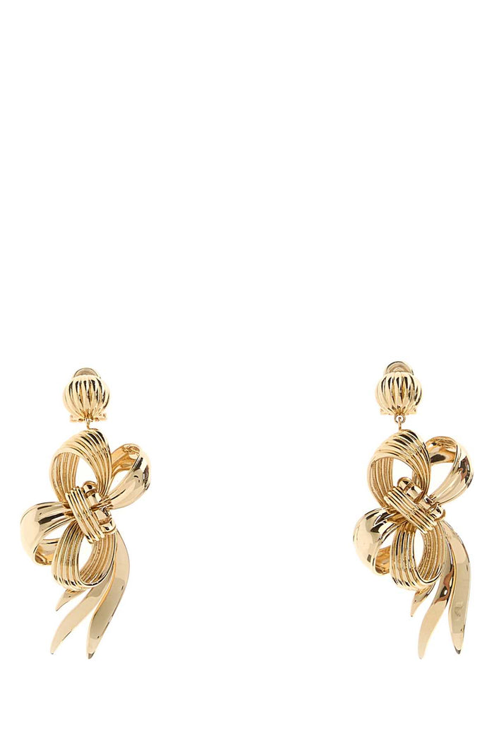 Gold Metal Earrings Oro Ottone-acciaio Orecchini