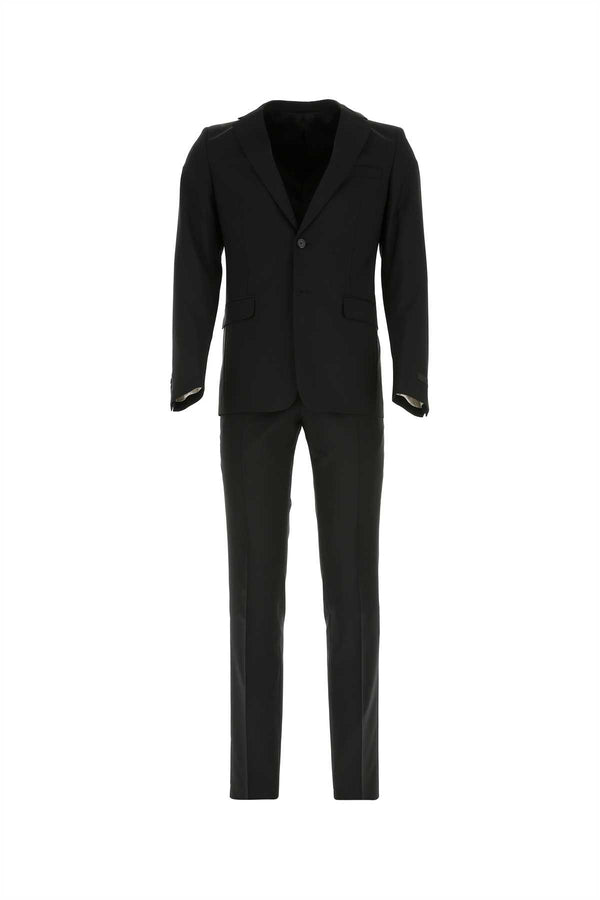 Prada 16% Wool suit in black