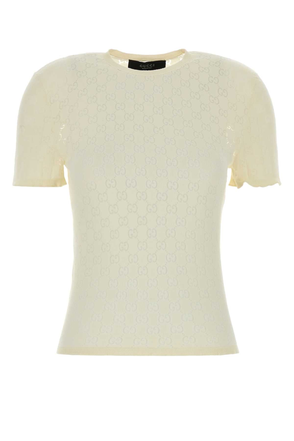 Offwhite Exterior: Cotton Polyester Maglieria