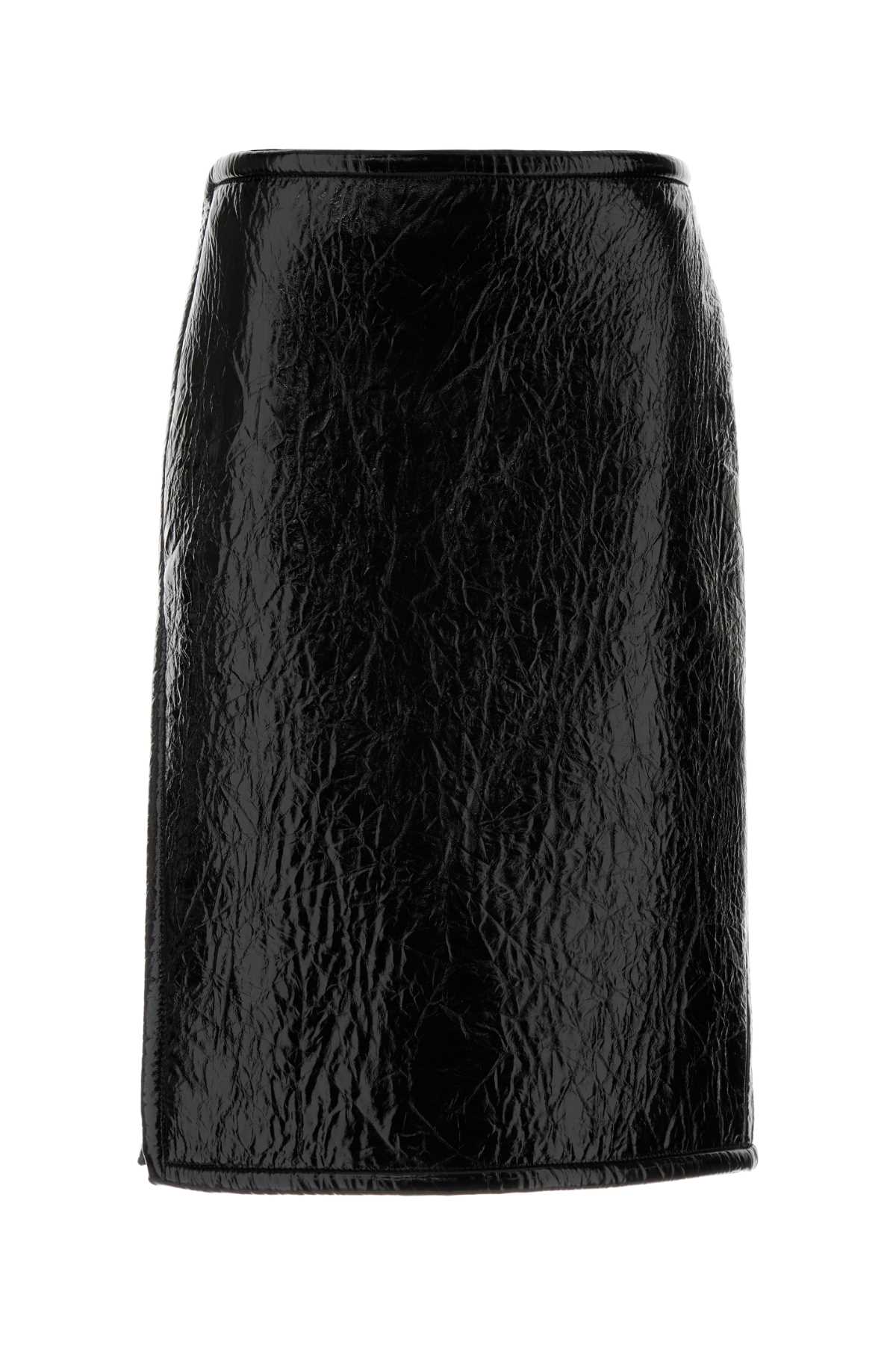 Black Leather Skirt Nero Gonne