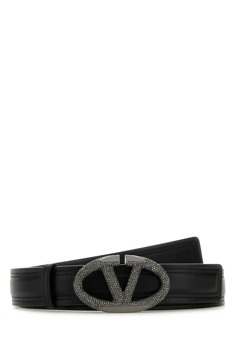 Valentino Garavani Calf leather belt in black