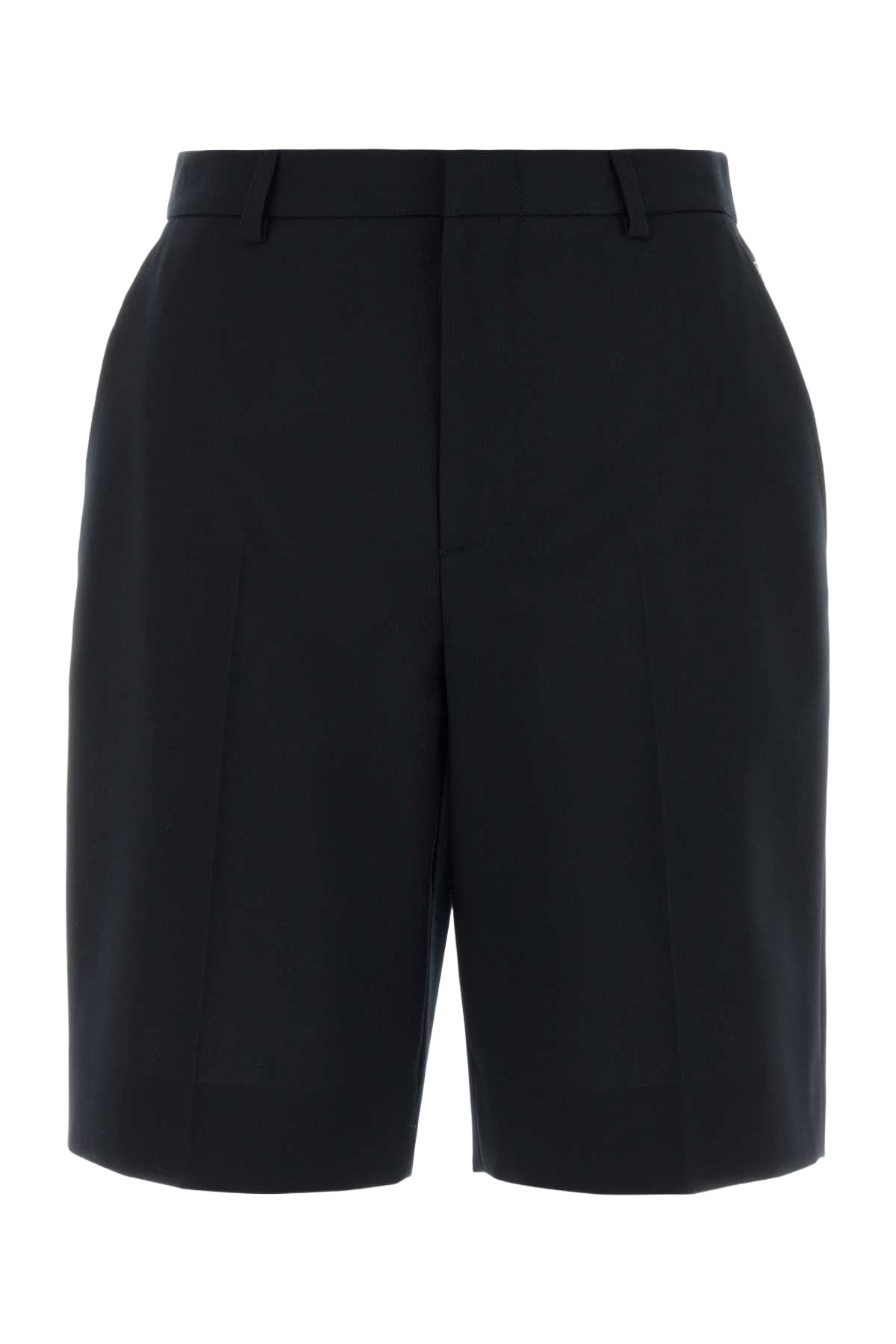 Dark Blue Wool Shorts Bluered