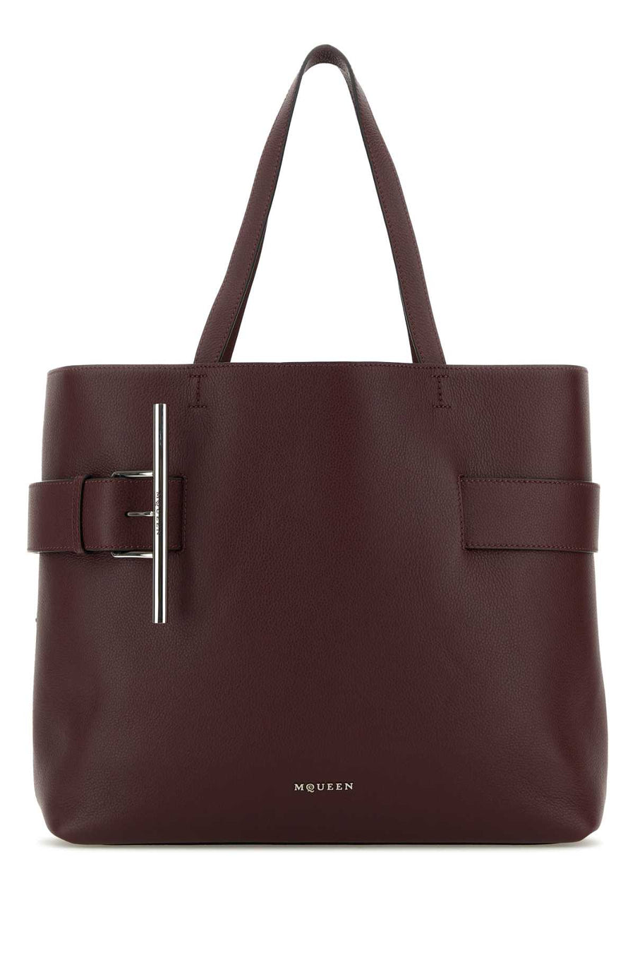 Alexander McQueen Shopper Exterior: 100% Calf Lining: 100% Suede Finishing: Silver metal tote bag in purple
