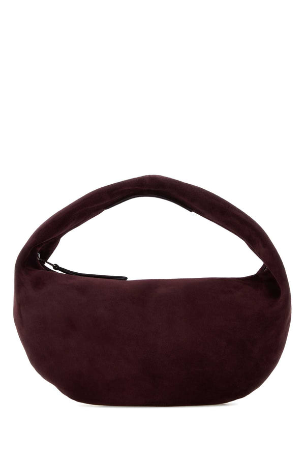Khaite Hobo Exterior: 100% Suede shoulder bag in purple